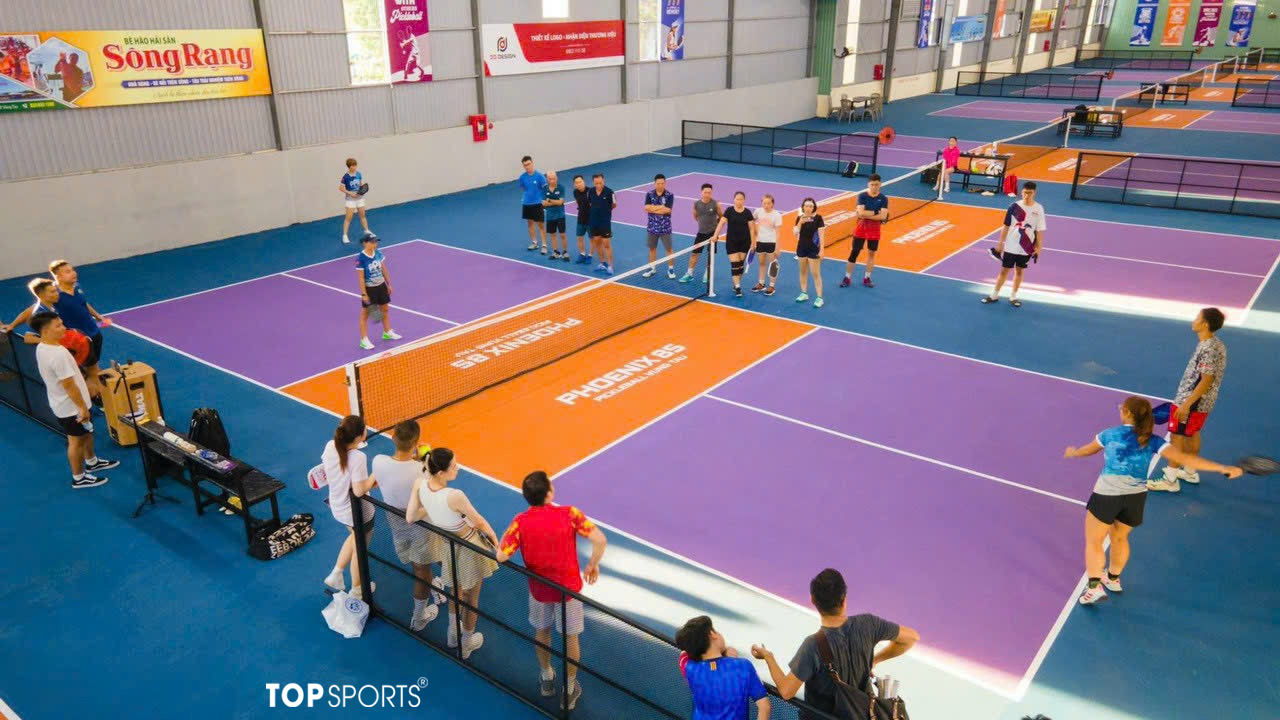 Thi công sân pickleball US OPEN LAYKOLD 10B